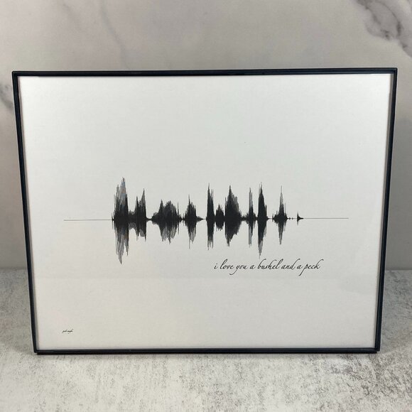 I Love You A Bushel And A Peck Soundwave 8x10 Contemporary Frame - Picture 1 of 4